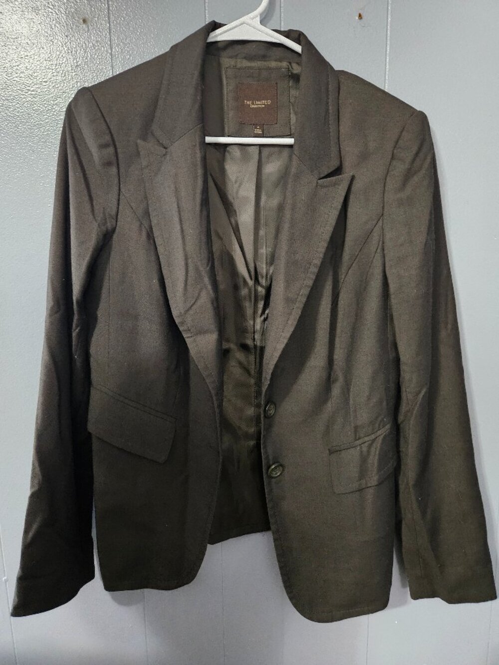 The Limited Brown Peplum Blazer Size 8 Office Wear Jacket